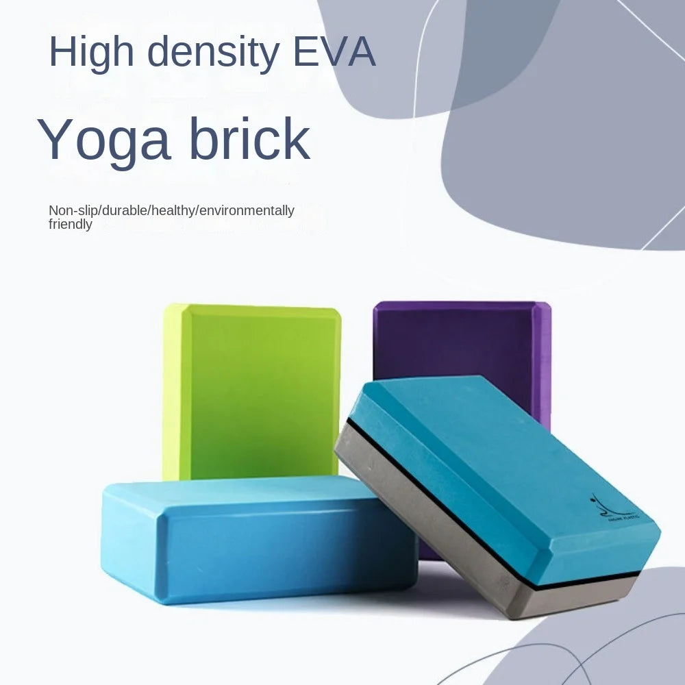 High Density Yoga Foam Blocks Gym EVA Non-slip Props Brick Solid Color Lightweight Yoga Block Meditation