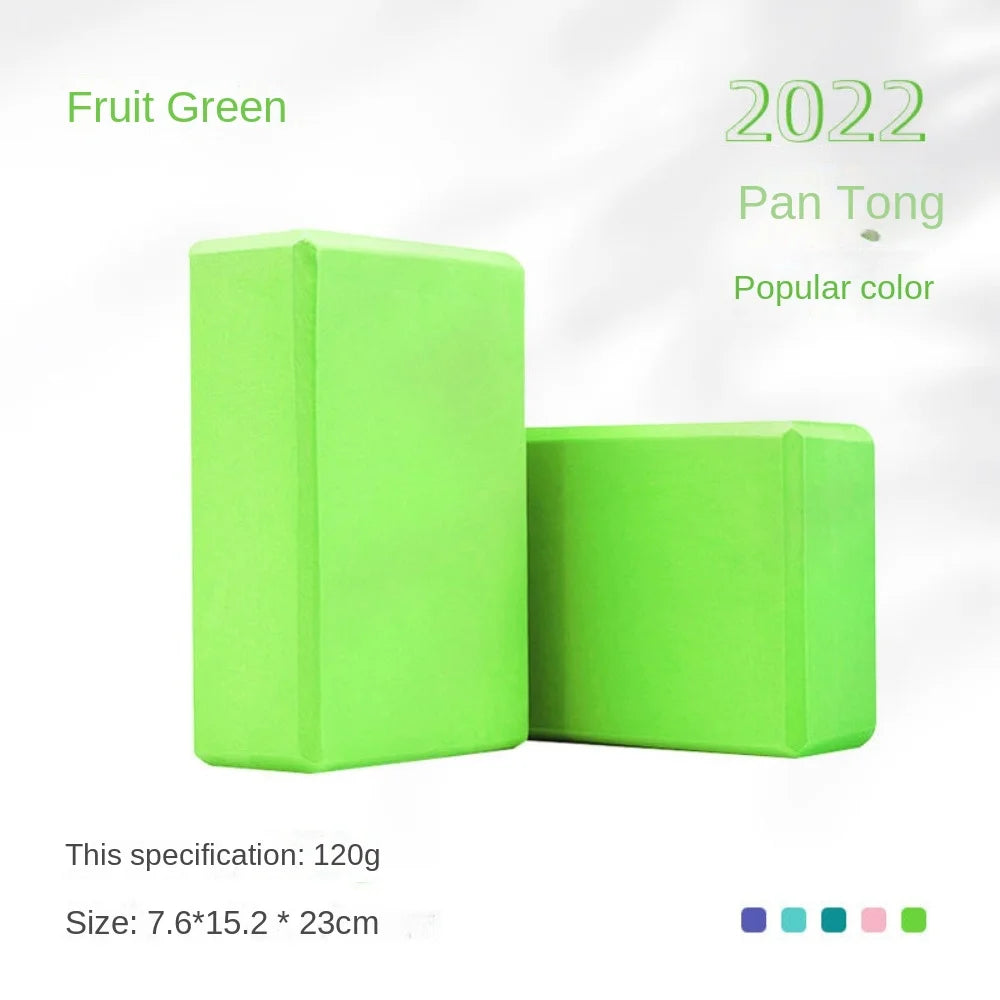 High Density Yoga Foam Blocks Gym EVA Non-slip Props Brick Solid Color Lightweight Yoga Block Meditation