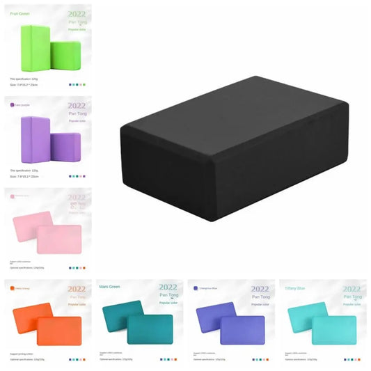 High Density Yoga Foam Blocks Gym EVA Non-slip Props Brick Solid Color Lightweight Yoga Block Meditation